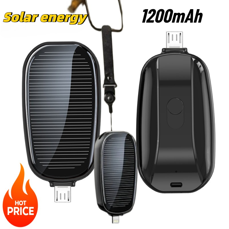 Xiaomi Outdoor Power Supply - Mini power bank solarny 1200mAh, przenośna
