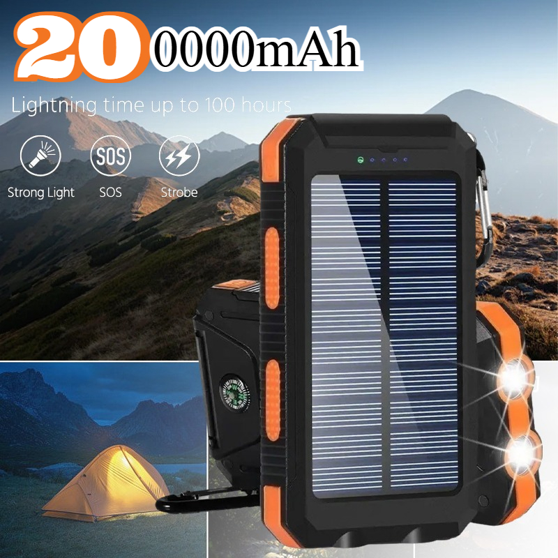 Xiaomi Outdoor Power Supply - 200000mAh Duża pojemność Solar Power Bank