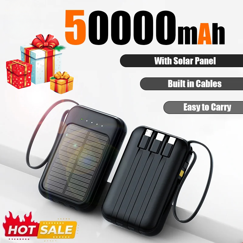 Xiaomi Outdoor Power Supply - Powerbank solarny 50000mAh z kablami, szybkie
