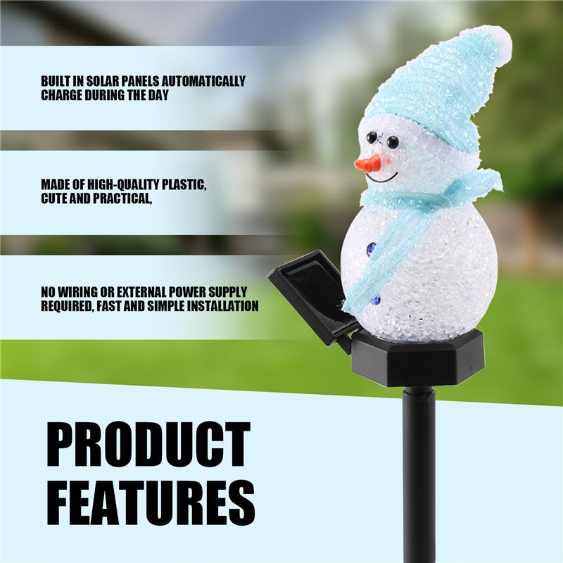 AT29-Snowman Solar Lights Świą – Outdoor Power For Xmas Lights recenzja i cena