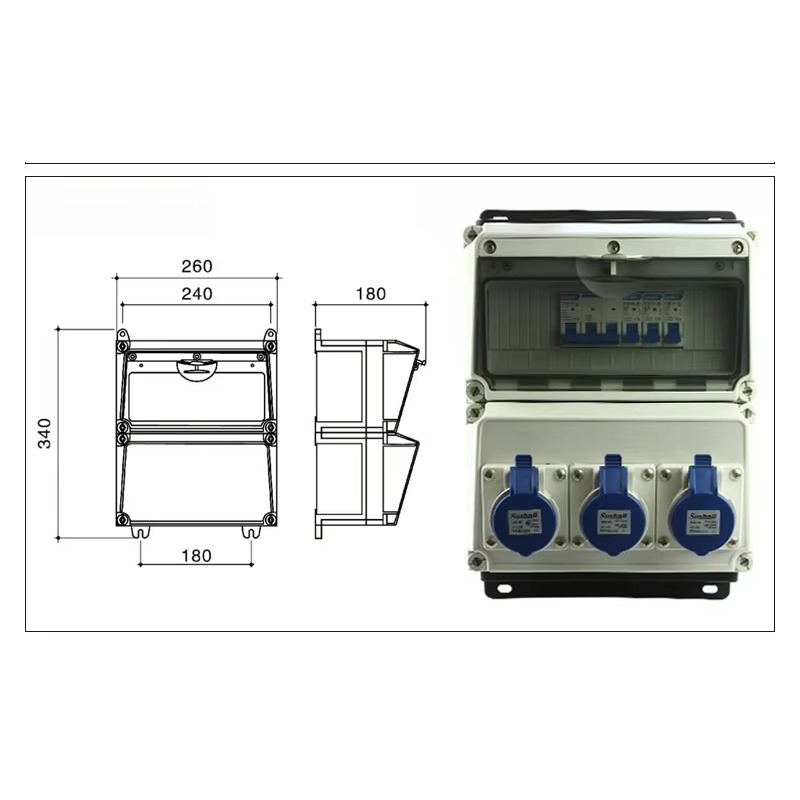 Skrzynka rozdzielcza ścienna z – Outdoor Power Distribution Board recenzja i cena