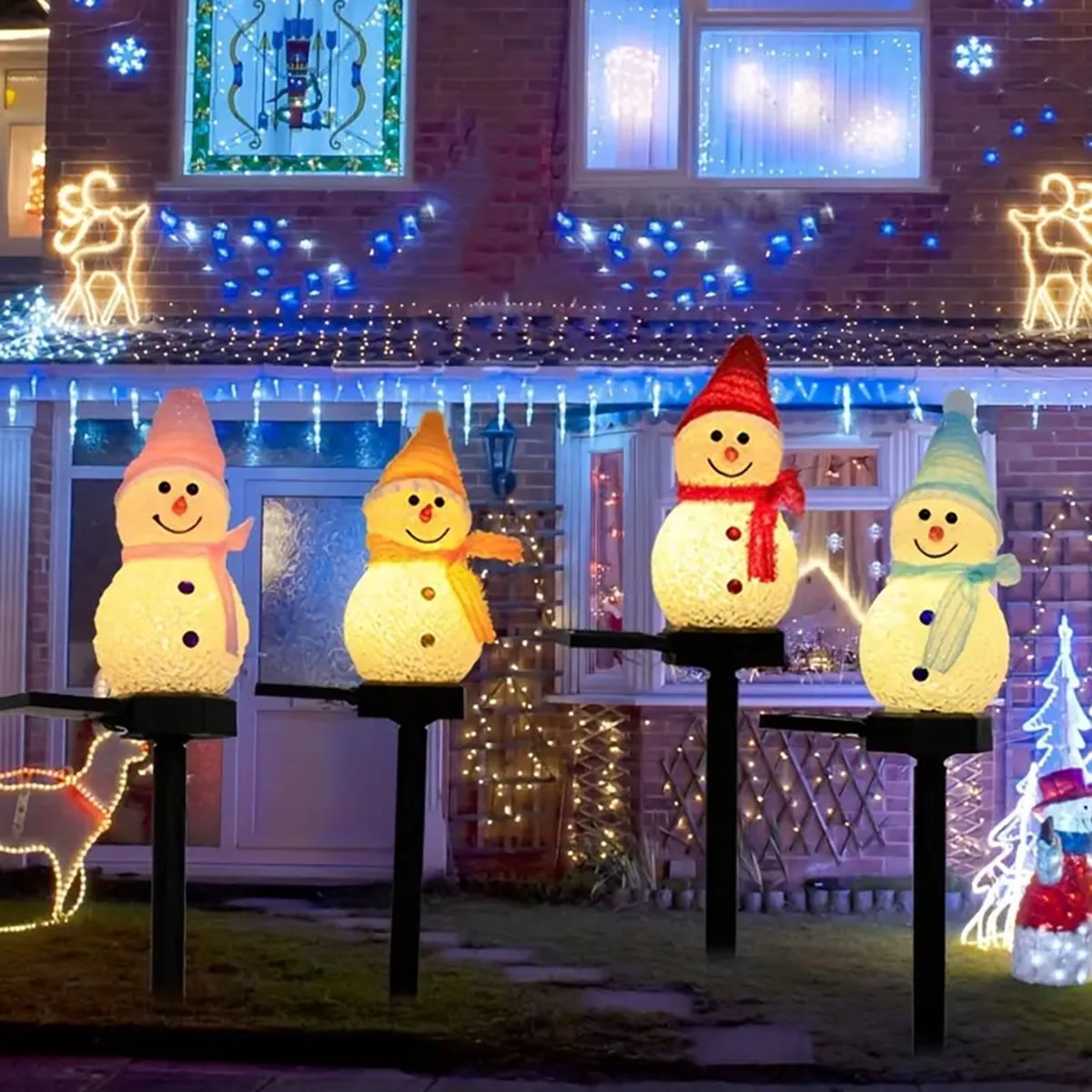 LED Snowman Solar Garden Light – Outdoor Power For Xmas Lights recenzja i cena