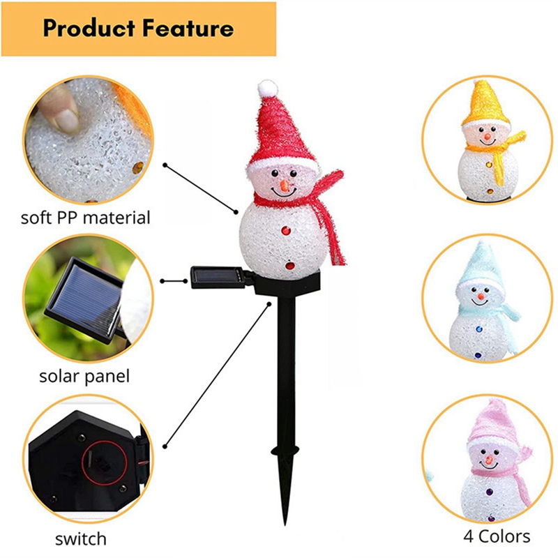 LED Snowman Solar Garden Light – Outdoor Power For Xmas Lights recenzja i cena