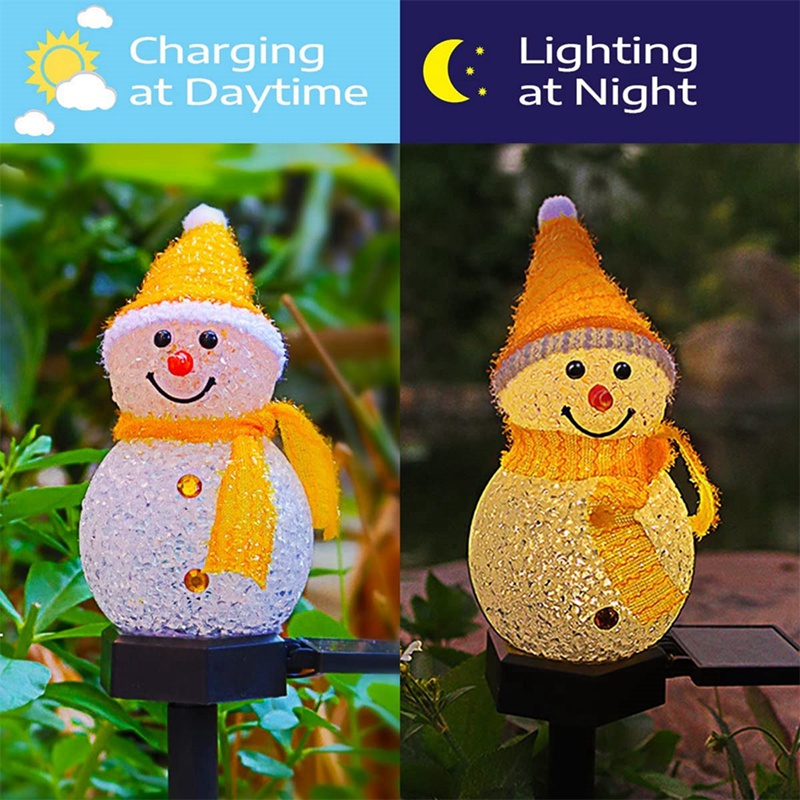 LED Snowman Solar Garden Light – Outdoor Power For Xmas Lights recenzja i cena