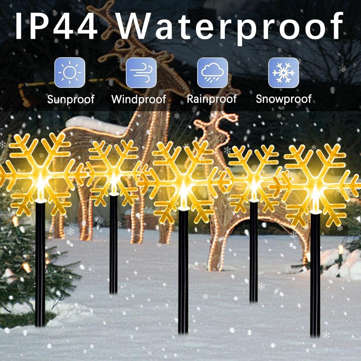 5Pcs Świąteczne oświetlenie śc – Outdoor Power For Xmas Lights recenzja i cena