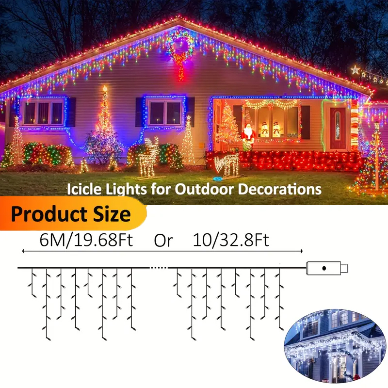 Solarne lampki sopelki, zewnęt – Outdoor Power For Xmas Lights recenzja i cena