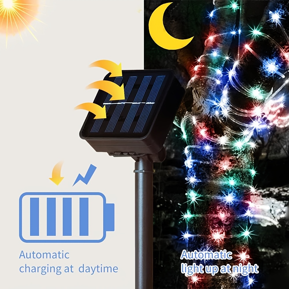 Solarna lampa sznurkowa 8 tryb – Outdoor Power For Xmas Lights recenzja i cena