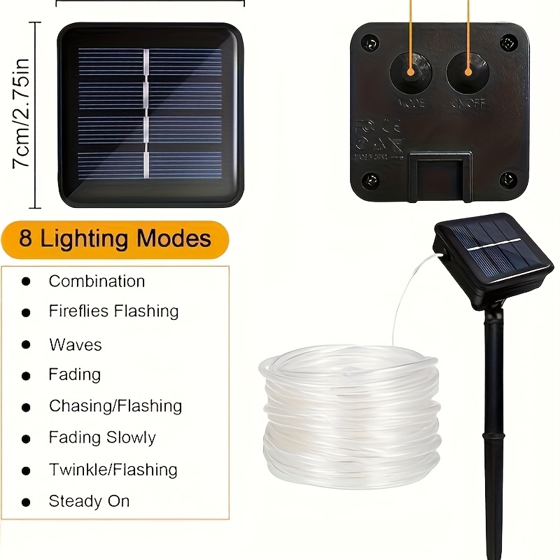 Solarna lampa sznurkowa 8 tryb – Outdoor Power For Xmas Lights recenzja i cena